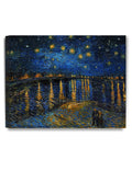 DECORARTS - Starry Night Over The Rhone By Vincent Van Gogh Art Classic Art. Giclee Prints Canvas Wall Art for Wall Decor 20x16