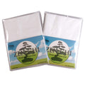 Zen Chi Personal Pillow Case 2 Pack - Organic Cotton Pillowcase W 400 Thread Count- 100% All Natural Design Fits Personal/Japane