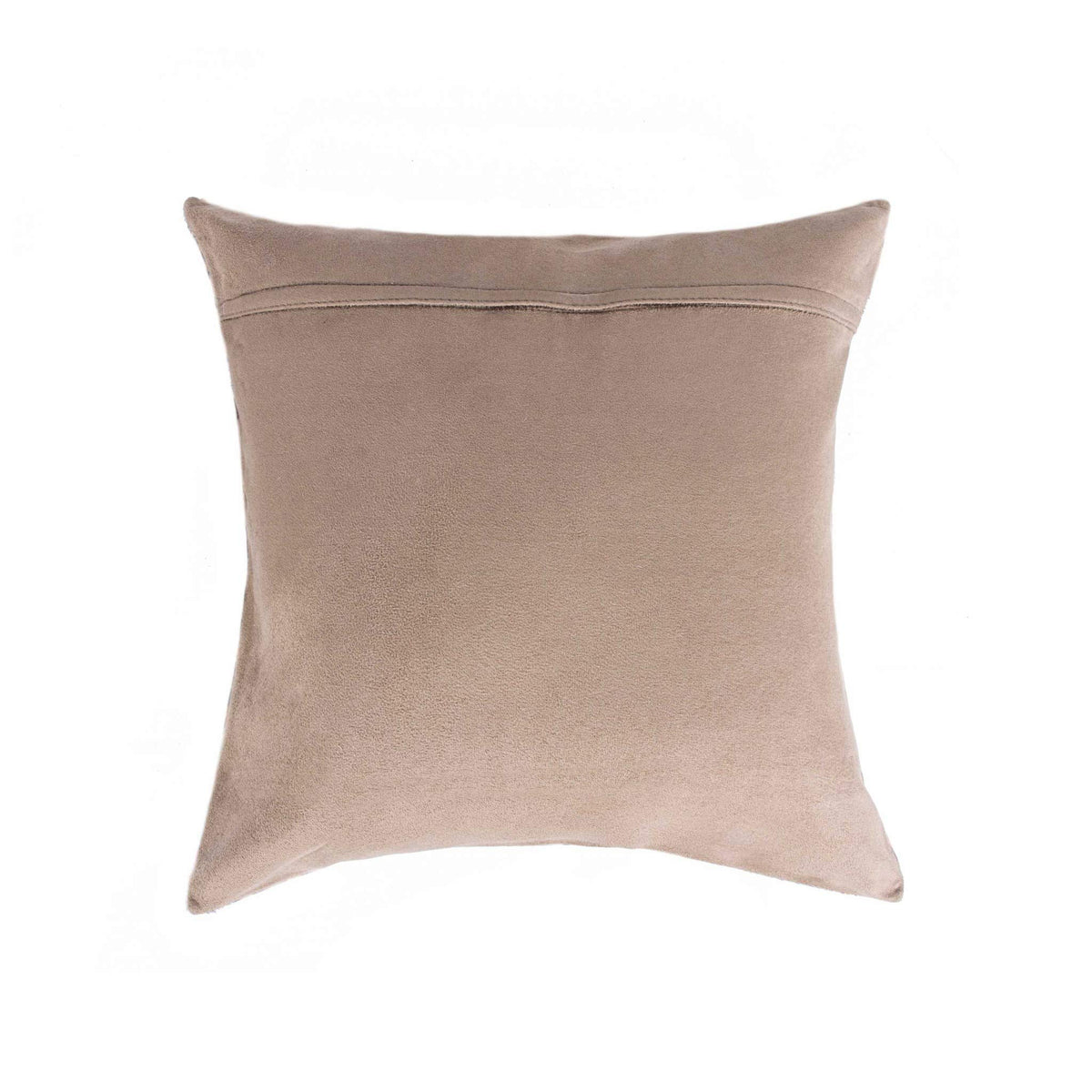 HomeRoots Tan Cowhide, Microsuede, Polyfill 18' X 18' X 5' Natural Pillow