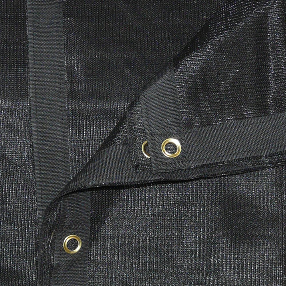 Fjyw - 6 Ft. X 8 Ft. - 7Oz Premium 70% Sun Shade, Shade Cloth, Shade Sail (Black Color)