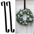 Wreath Hangers for Front Door, 12' Wreath Hanger Door Wreath Hook Over The Door Hanger, Door Wreath Garland Hanger Metal Wreath