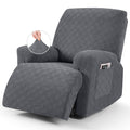 Vansofy Recliner Chair Cover, 3-Pieces Stretch Recliner Covers For Recliner Chair Soft Reclining Chair Slipcover Furniture Prote