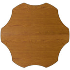 Flash Furniture Wren Mobile 60'' Flower Oak Thermal Laminate Activity Table - Height Adjustable Short Legs