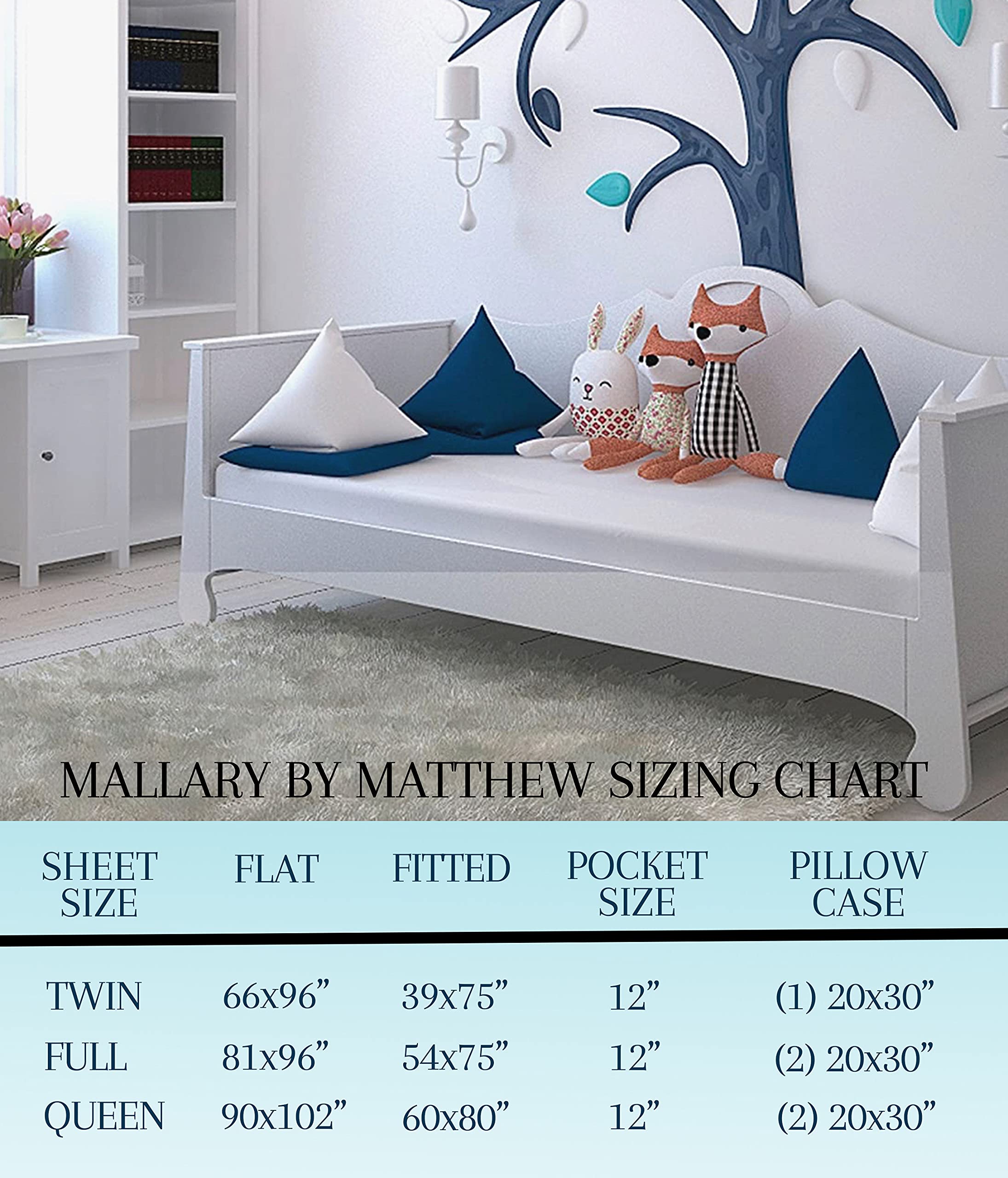 Mallary By Matthew Kids Super Soft-Soft 100% Microfiber Print Sheet, Watercolor Hearts Print, Queen