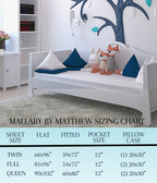 Mallary By Matthew Kids Super Soft-Soft 100% Microfiber Print Sheet, Watercolor Hearts Print, Twin