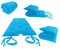 Full Size Turquoise Traditional Japanese Floor Futon Mattresses, Foldable Cushion Mats, Yoga, Meditaion 54' Wide X 80' Long
