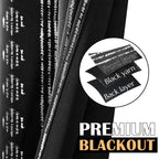 Jinchan 100% Blackout Boho Curtains 84 Inches Long For Bedroom Living Room Silver Geometric Foil Printed Grommet Top Room Darkening Thermal Insulated Window Drapes Black 52X84 2 Panels