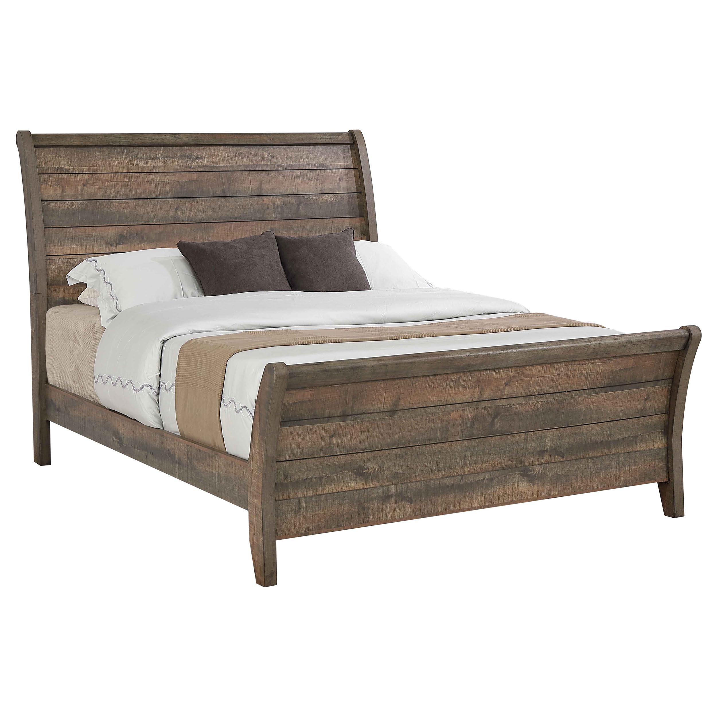 Coaster Frederick Queen Bed, Weathered Oak