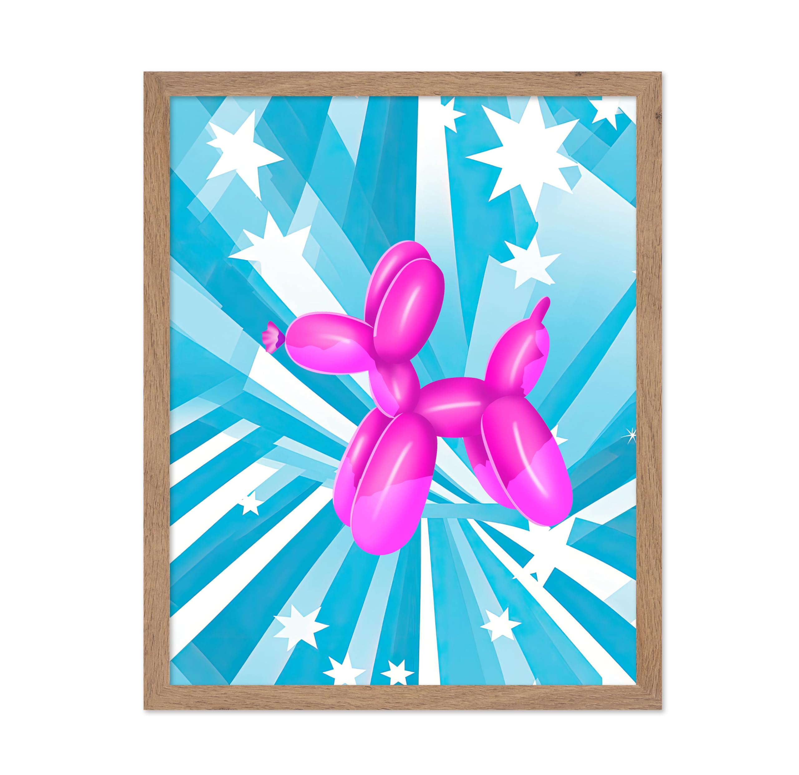 Poster Master Balloon Dog Poster - Pink Balloon Dog Print - Trendy Art - Pop Art - Modern Art - Minimal Art - Gift for Men & Wom