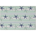 Seabreeze Sz12 Blue Coastal Rug Rectangle 10' X 14'
