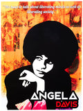 777 Tri-Seven Entertainment Angela Davis Poster Liberate Minds and Society Art Print, 18 x 24, Multicolor
