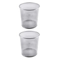 YBM HOME Wire Steel Mesh Trash Can  4.75Gallon Waste Basket for Under Desk, Office, Home, Bathroom, Laundry Room  Round Open 