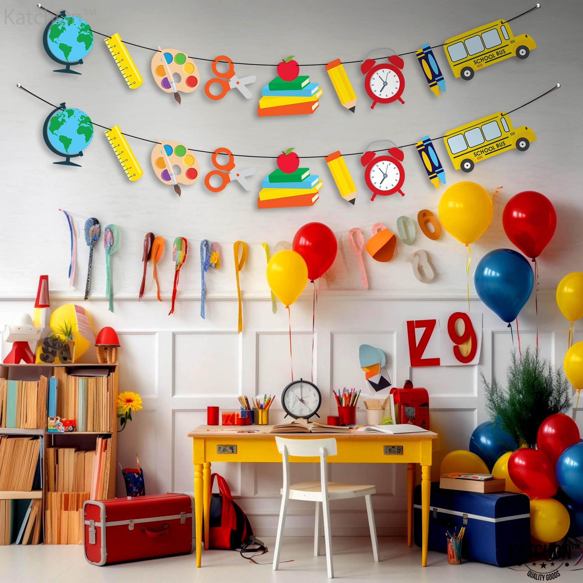 Katchon, Back To School Decorations - Large, 10 Feet, No Diy | Back To School Banner, Teacher Appreciation Banner | Back To Scho