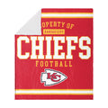 Foco Kansas City Chiefs Nfl Team Property Of Sherpa Fleece Blanket
