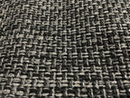 OctoRose Twin Size 3 Side Zipper Premium Upholstery Basketweave Thick Linen Grey/Black Mixed Futon Cover Slipcover Sofa Day Bed 
