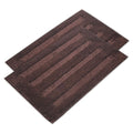 Kuber Industries 2 Pcs Microfiber 60x40 cm Water Absorbent Bathroom Mats Anti Slip | Door Mats for Bathroom Entrance | Soft Comf