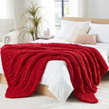 L'Agraty Chunky Knit Blanket Throw - Soft Chunky Throw Blanket 40X50: 100% Hand Kintted Chenile Crochet Blanket Large Cable Knit
