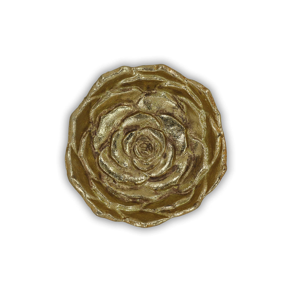HomeRoots 5' Gold Novelty Metal Handmade Tray