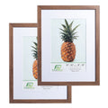 FrameWorks 2-Pack, 12x16 Matted to 8x12 Picture Frame, Dark Oak - Classic Photo Frame with Tempered Glass, Picture Frame with Cl