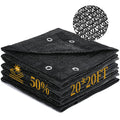 Garden 50% Shade Cloth, 20 X 20 Ft Sun Shade Mesh Tarp With Reinforced Grommets, Durable Hdpe Material Outdoor Shade Cloth For P