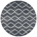 Sedona Sn9 Black Bohemian Rug Round 8' X 8'