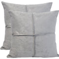 20X20 Light Grey Throw Pillow Covers Set Of 2 Faux Suede Soft Leather Like Decorative Square Pillowcases For Couch Sofa Couch Ch