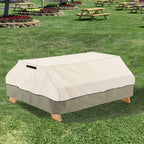 Bitubi 96 Inch Heavy Duty Waterproof Picnic Table Cover - 600D Tough Canvas Wind Dust Proof Anti-Uv Outdoor Patio Table Bench Covers Winter