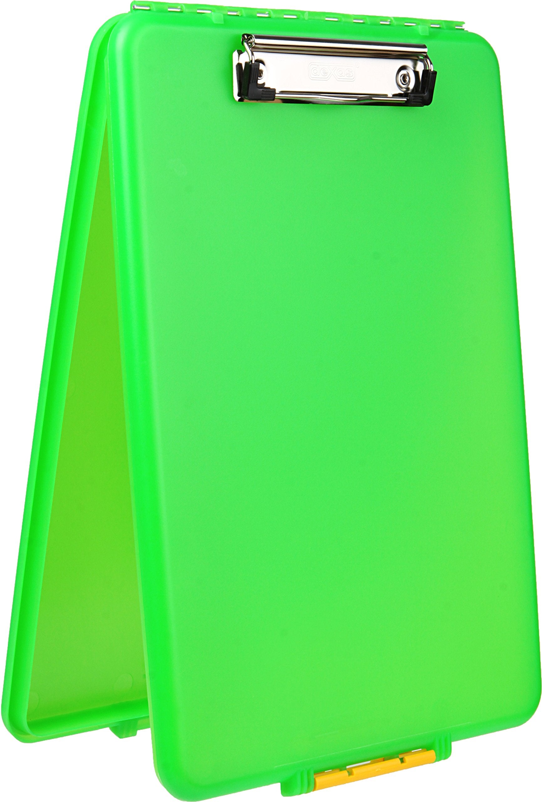 Dexas Slimcase Storage Clipboard, Lime Green 13.5' X 9.5'