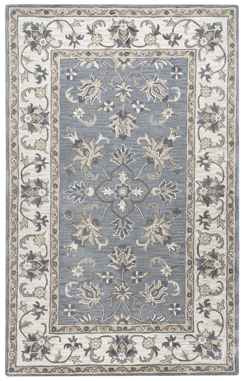 Alora Decor Liberty 2'6" X 10' Border Gray/Tan/Ivory Hand-Tufted Area Rug