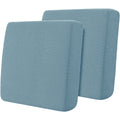 Hokway Stretch Couch Cushion Slipcovers Reversible Cushion Replacement Slipcovers Sofa Cushion Covers(Smoky Blue, 2)