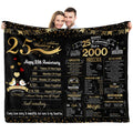 Elseven 25Th Anniversary Wedding Gift 25Th Wedding For Her 25 Year Anniversary For Couples Wife Husband Best Anniversary Blanket
