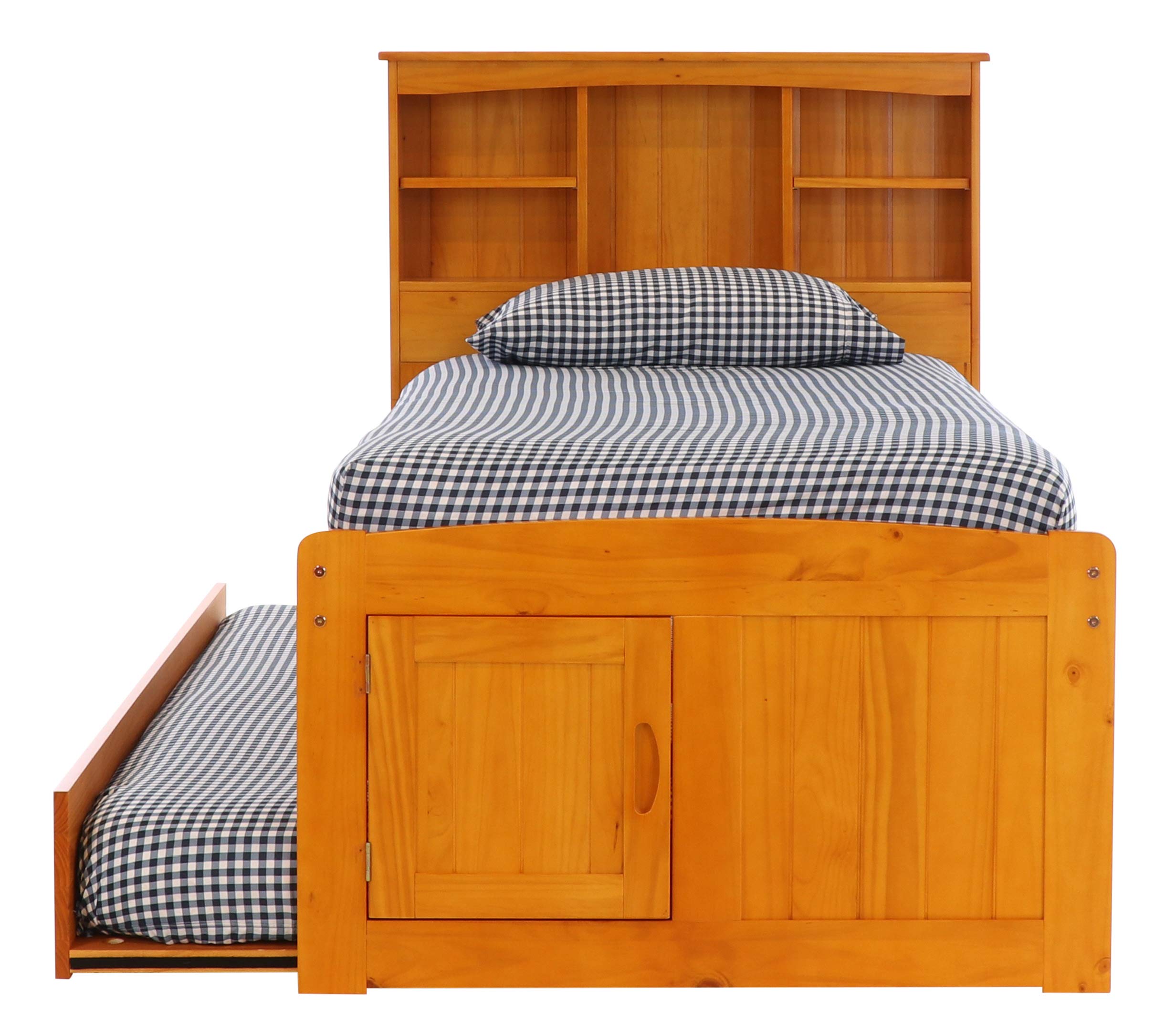 American Furniture Classics 2120-K3-KD Platform, Twin, Warm Honey