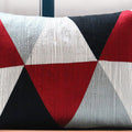 Spaces Spun Surkh Geometric Cotton Cushion Cover  12X16, Grey
