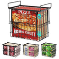 iSPECLE Freezer Organizer Bins  HeightAdjustable Holds 12 Pizza, 4 Pack