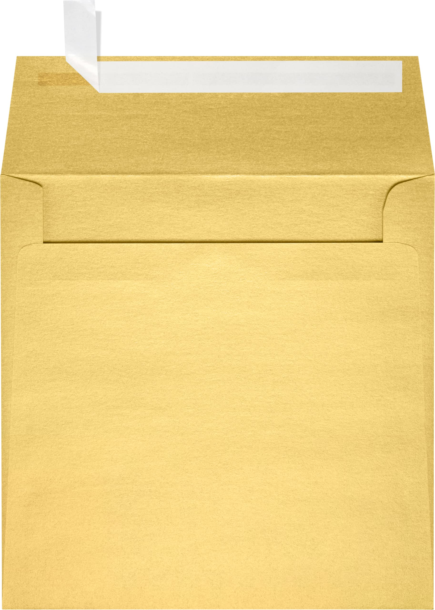 Luxpaper Square Invitation Envelopes | Peel & Press | 6' X 6' | Gold Metallic | 80Lb. Text | 50 Qty