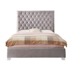 Wallace & Bay James Upholstered Bed, Queen, Gray