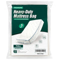 PROMORE Full Size Mattress Bag for Moving and Storage - 5 Mil Heavy Duty, Plastic Waterproof Mattress Cover, Reusable, Tearproof