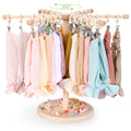 POVETIRE Headband Holder Bow Organizer for Girls,360 Rotating Hair accessories Organizer Storage Baby Headband Display Stand Hai