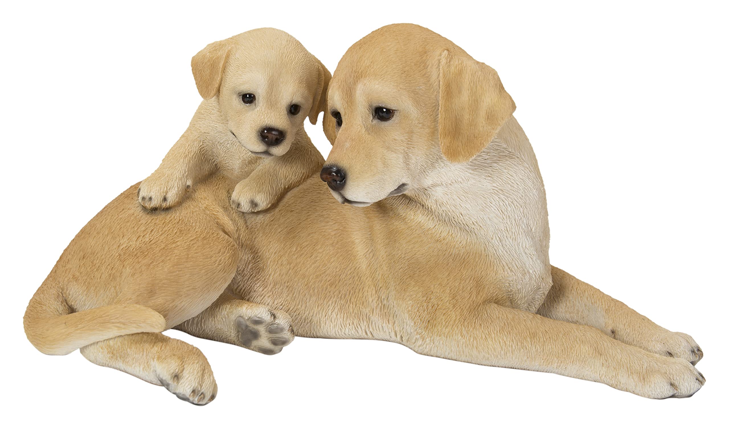 Hi-Line Gift Mother & Baby Labrador, Beige