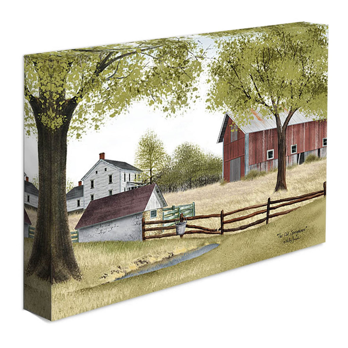 The Old Spring House Wrapped Canvas Print Wall Art