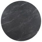 Coaster Home Furnishings Camden Round 48-Inch Faux Marble Top Dining Table Black