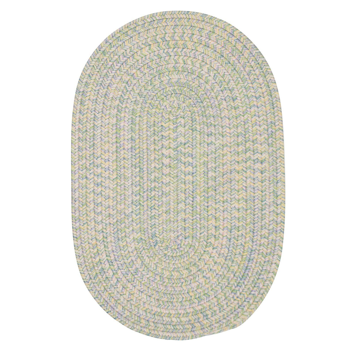 Kicks Cove (Oval) Rugs, 12' X 12' Round, Pastel Multicolor