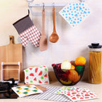 Mixed Fruit Swedish Kitchen Dishcloths Reusable Dish Towels Absorbent And Fast Dry Cleaning Cloths For Kitchen Blueberry Cherry