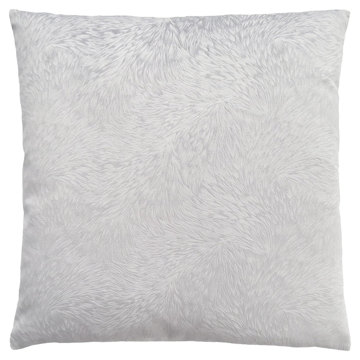 Monarch Specialties 9320, 18 X 18 Square, Insert Included, Decorative Throw, Accent, Sofa, Couch, Bedroom, Polyester, Hypoallergenic, Modern Pillow 18"X 18" Light Grey Feathered Velvet 1Pc