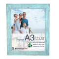 BARNWOODUSA | Farmhouse A3 Picture Frame | 1 1/2 inch Molding | 100% Reclaimed Wood | Rustic | Robins Egg Blue
