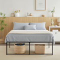 VECELO 18 High Full Bed Frame/Metal Platform Mattress Foundation/No Box Spring Needed