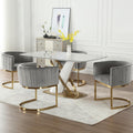 Janoray Modern Dining Chairs Set Of 4, Contemporary Velvet Kitchen & Living Room Chairs With Metal Frame Comfy Upholstered Side