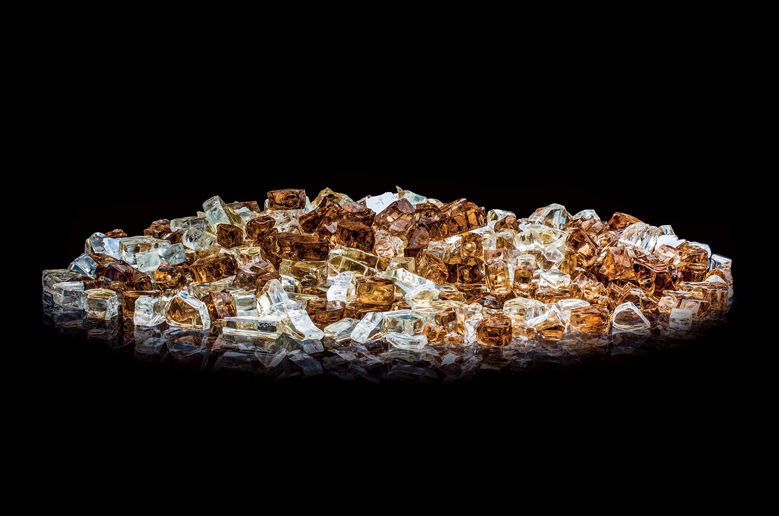 Bond Manufacturing 50725 Lavaglass Classic Cut Firepit Dispersion Glass, Desert Stream