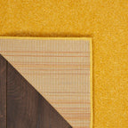 Nourison Essentials Indoor/Outdoor Yellow 6' X 9' Area -Rug, Easy -Cleaning, Non Shedding, Bed Room, Living Room, Dining Room, Backyard, Deck, Patio (6X9)