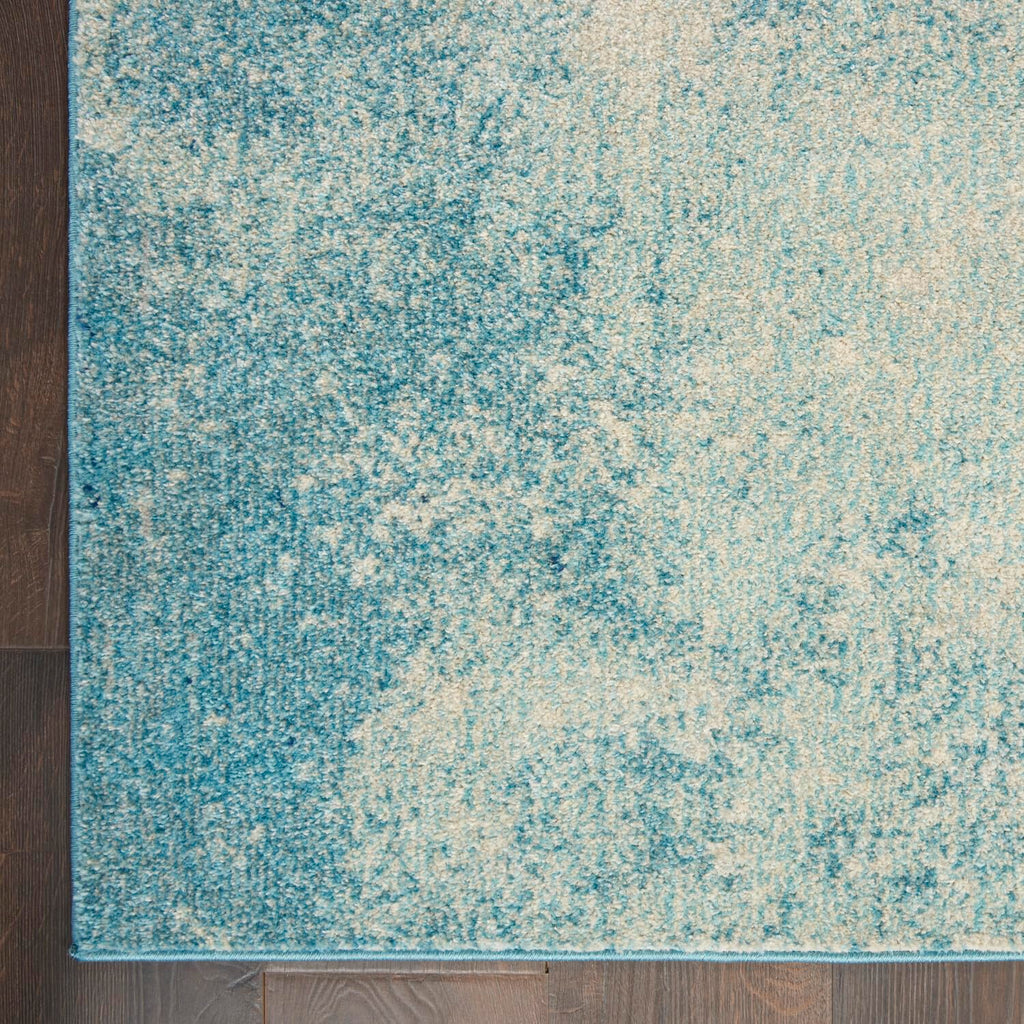 Nourison Passion Navy/Light Blue 3'9'' X 5'9'' Area-Rug, Modern, Abstract, Easy-Cleaning, Non Shedding, Bed Room, Living Room, D